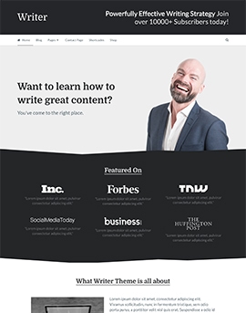 Writer –  Professional WordPress Theme for Writers